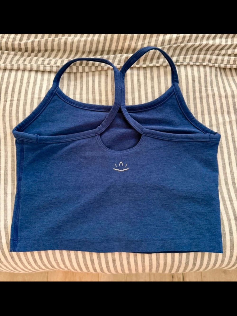 Beyond Yoga Navy Blue Strappy Crop Tank
